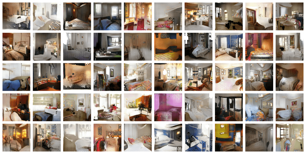 Images de chambres d’hôtels générés par un GAN