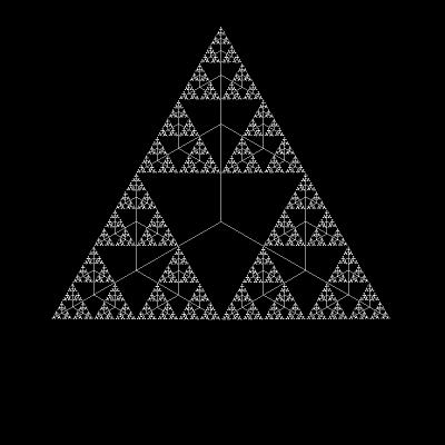Lien entre L-système et triangle de Sierpiński