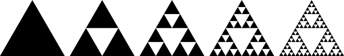 Le triangle de Sierpiński est une fractale