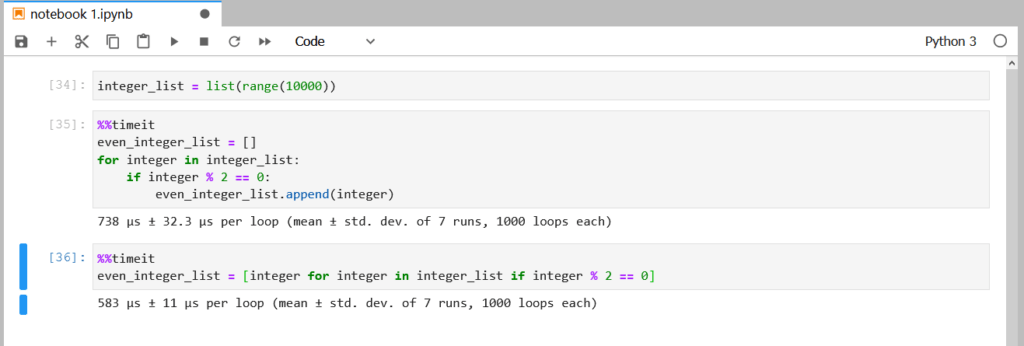 jupyter notebook