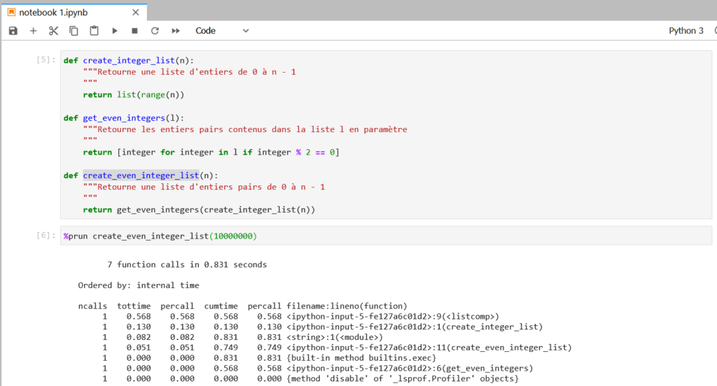 Jupyter notebook