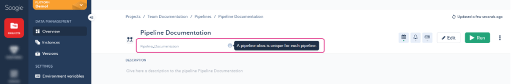 alias de pipeline